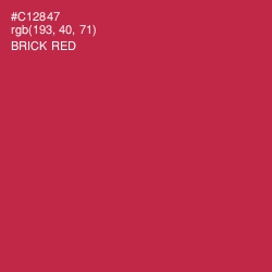 #C12847 - Brick Red Color Image